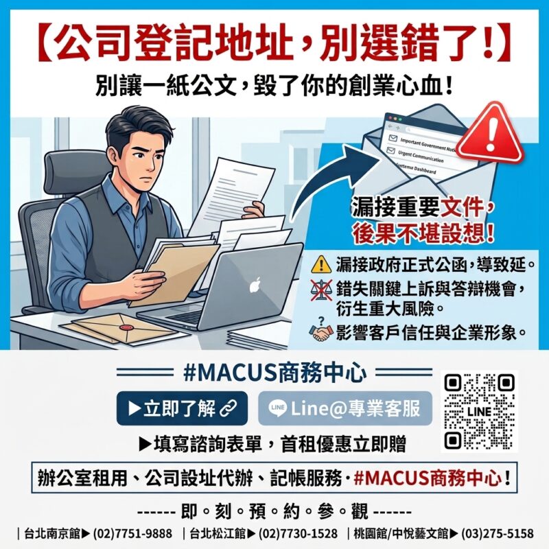 48.公司登記地址怎麼選？2026最新4種方式比較與常見問題解析01